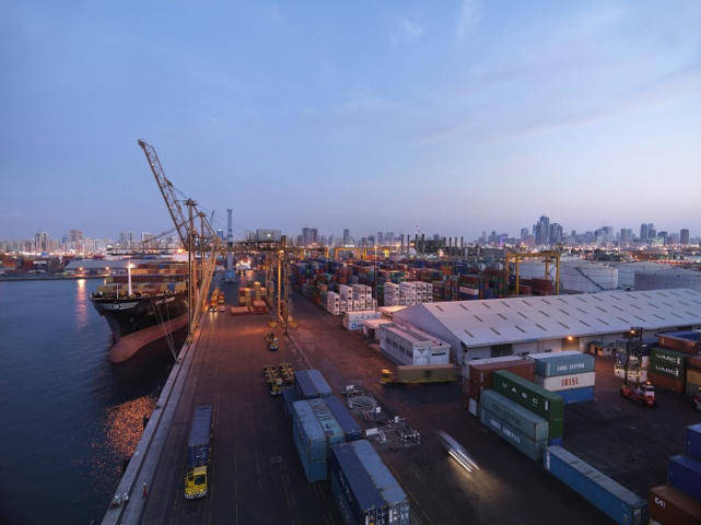 Gulftainer's Sharjah Container Terminal. Gulftainer's Sharjah Container Terminal.