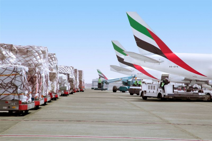 Emirates skycargo, Santiago, Chile, Salmon, Air freight Emirates skycargo, Santiago, Chile, Salmon, Air freight