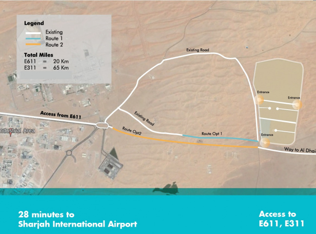 Saja’a Permanent Access Road is a two kilometre highway to link the Saja’a Industrial Investment Park (SIIP) via the Emirates Road (E611), to the three major seaports in Sharjah – Port Khalid, Hamriyah Port and Khorfakkan Port. Saja’a Permanent Access Road is a two kilometre highway to link the Saja’a Industrial Investment Park (SIIP) via the Emirates Road (E611), to the three major seaports in Sharjah – Port Khalid, Hamriyah Port and Khorfakkan Port.