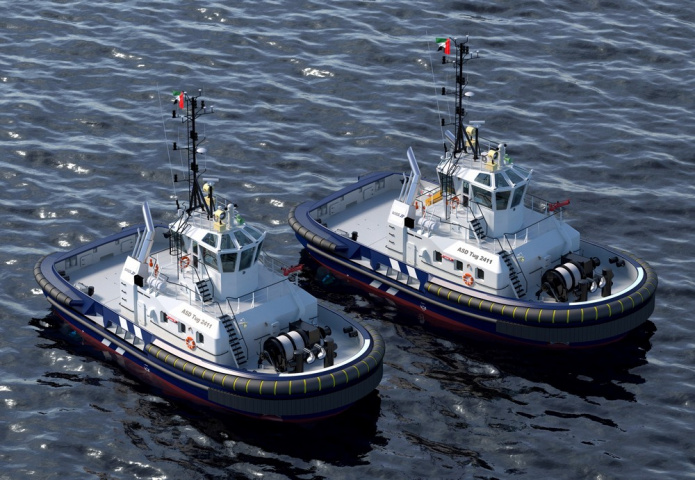 Damen, Abu Dhabi Ports, Tug boat, ASD tug, Port Khalifa Damen, Abu Dhabi Ports, Tug boat, ASD tug, Port Khalifa