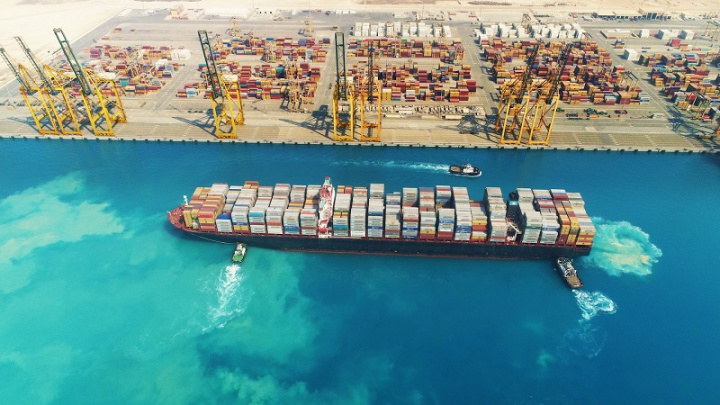 King Abdullah Port and its adjacent freezone will become a major regional logistics hub in the coming years. King Abdullah Port and its adjacent freezone will become a major regional logistics hub in the coming years.