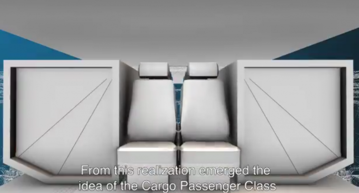 Rendering of the cargo space seating released by flyadeal. Rendering of the cargo space seating released by flyadeal.