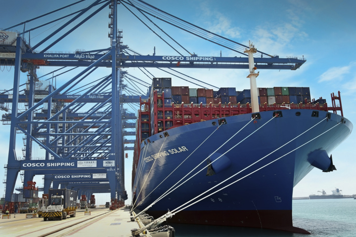 Cosco shipping, Khalifa Port, Abu Dhabi Ports, Shipping Cosco shipping, Khalifa Port, Abu Dhabi Ports, Shipping