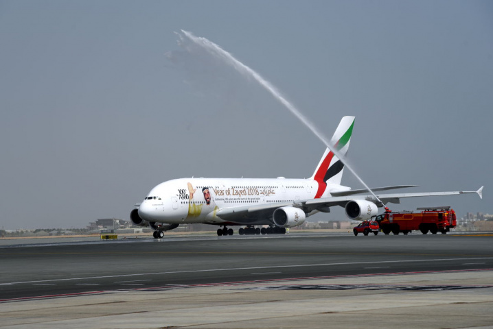 Emirates A380, Muscat Emirates A380, Muscat