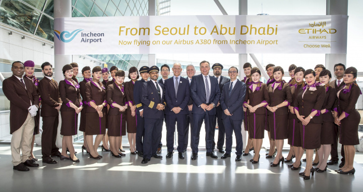 Etihad A380, Seoul, South korea, Abu dhabi Etihad A380, Seoul, South korea, Abu dhabi