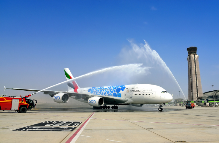 Emirates A380, Muscat, Oman, Emirates Emirates A380, Muscat, Oman, Emirates