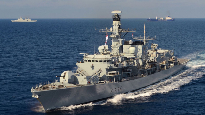 The Royal Navy warship HMS Montrose was sent to lend assistance The Royal Navy warship HMS Montrose was sent to lend assistance