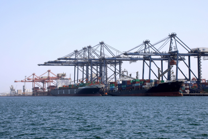 Oman International Container Terminal at Hutchison Ports Sohar. Oman International Container Terminal at Hutchison Ports Sohar.