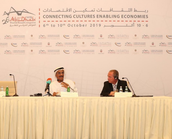 H.E. Dr Abdulla and Claude Van Rooten at the opening press conference on October 2. H.E. Dr Abdulla and Claude Van Rooten at the opening press conference on October 2.