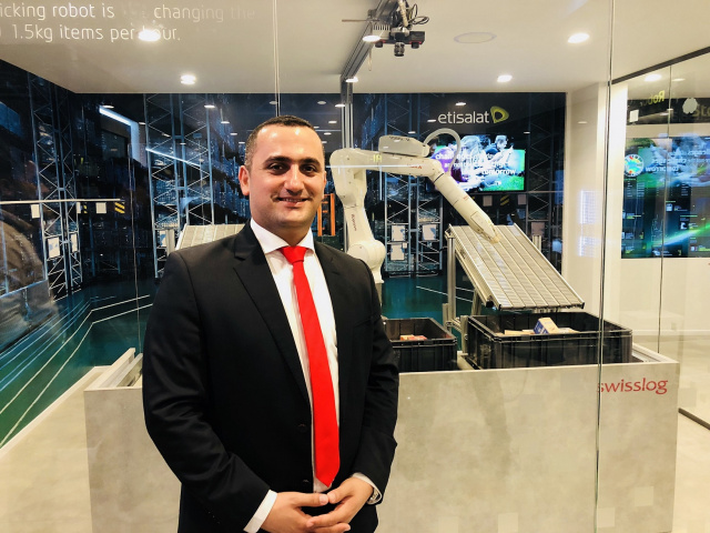 Swisslog Middle East general manager Alain Kaddoum at GITEX 2019. Swisslog Middle East general manager Alain Kaddoum at GITEX 2019.