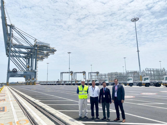 DP World group chairman and CEO Sultan Ahmed Bin Sulayem visited the facility to assess progress of the project. DP World group chairman and CEO Sultan Ahmed Bin Sulayem visited the facility to assess progress of the project.