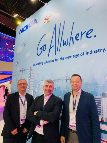 Stephane Daeuble, head of enterprise solutions marketing, Nokia (centre) Stephane Daeuble, head of enterprise solutions marketing, Nokia (centre)