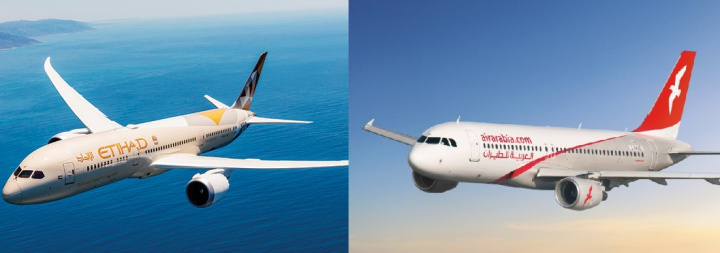 Etihad, Air arabia, Abu dhabi, Low cost carrier Etihad, Air arabia, Abu dhabi, Low cost carrier