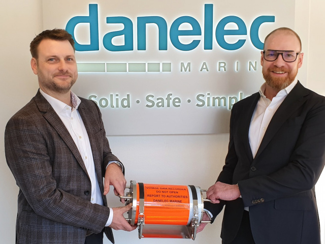 Casper Jensen, COO, left and Hans Ottosen, CEO, right, Danelec Marine Casper Jensen, COO, left and Hans Ottosen, CEO, right, Danelec Marine
