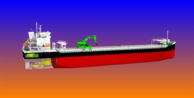 9300 DWT self-discharging bulk carriers featuring hybrid propulsion 9300 DWT self-discharging bulk carriers featuring hybrid propulsion