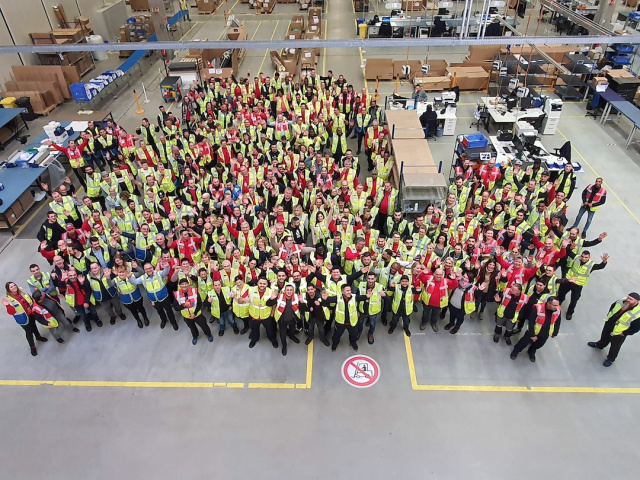 CEVA Logistics Team members coming off the first shift for Airbus join those starting on the second shift to mark the occasion CEVA Logistics Team members coming off the first shift for Airbus join those starting on the second shift to mark the occasion