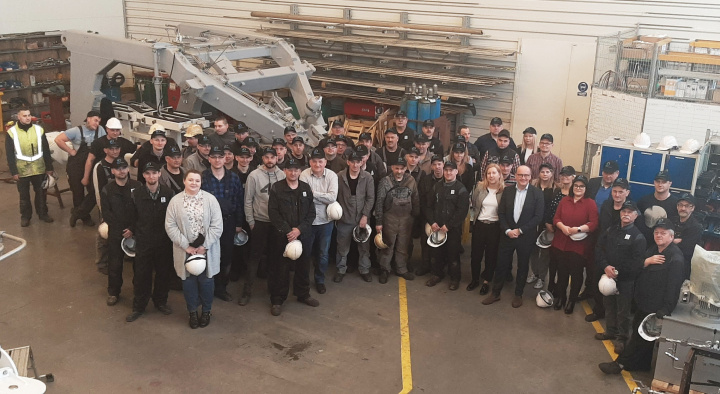Vestdavit managing director, Rolf Andreas Wigand and managing director, Katarzyna Stanczyk with colleagues, Tritec Production. Vestdavit managing director, Rolf Andreas Wigand and managing director, Katarzyna Stanczyk with colleagues, Tritec Production.