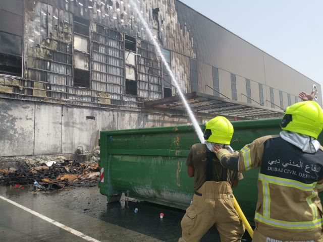 Dubai Civil Defence, Warehouse fire Dubai Civil Defence, Warehouse fire